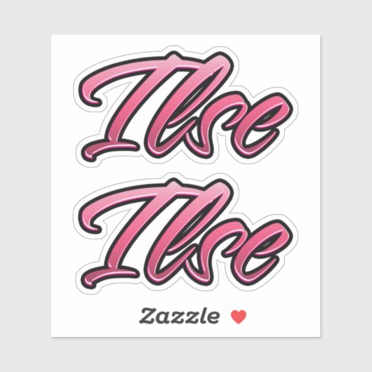 Ilse faded pink Aufkleber Sticker Stickerset シール (シート)