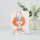 Ilustración chica vestida de payaso ポストカード (スタンド正面)