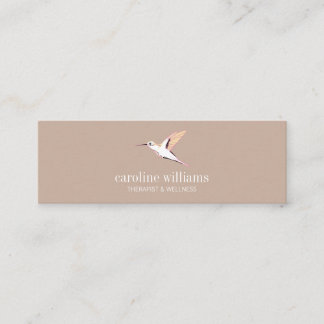 Ilustración de colibrí elegante スキニー名刺