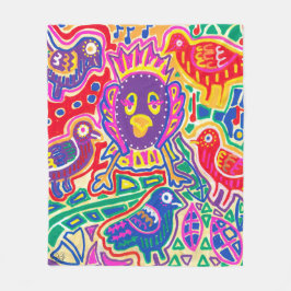  Ilustración de Mola1 フリースブランケット