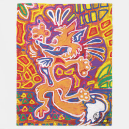  Ilustración de Mola2 フリースブランケット