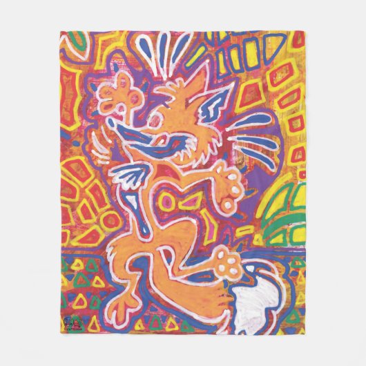  Ilustración de Mola2 フリースブランケット (正面)