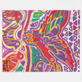  Ilustración de Mola3 フリースブランケット (正面(横))