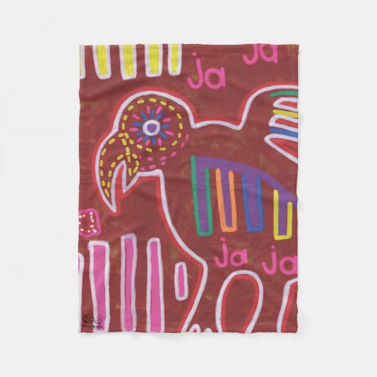 Ilustración de Mola4 フリースブランケット (正面)