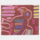 Ilustración de Mola4 フリースブランケット (正面(横))