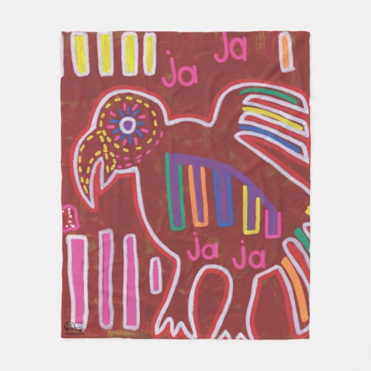 Ilustración de Mola4 フリースブランケット (正面)