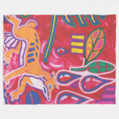 Ilustración de Mola6 フリースブランケット (正面(横))