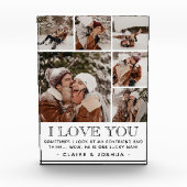 「ILVE YOU」&引用文モダン6フォトコラージュ フォトブロック (正面)