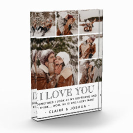 「ILVE YOU」&引用文モダン6フォトコラージュ フォトブロック