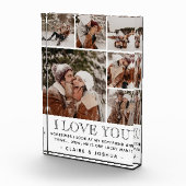 「ILVE YOU」&引用文モダン6フォトコラージュ フォトブロック (右)