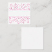 ILY開花-名前をカスタムするASLデザイン スクエア名刺 (正面/裏面)