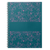 ILY開花-名前をカスタムするASLデザイン ノートブック (正面)