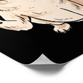 ILY パグ犬 ASL ハンドジェスチャー 聴覚障害者 聴力損失 啓発 ポスター (角)