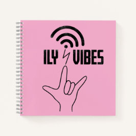 ILY ヴァイブス - 手話デザイン ノートブック