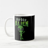 Ily Alien Asl Hand Gesture Deaf Hearing Loss Aware コーヒーマグカップ (左)
