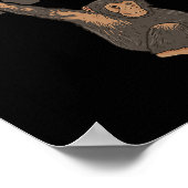 ILY APE ASLハンドジェスチャーろう難聴Awarene ポスター (角)