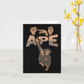 Ily Ape Asl ハンドジェスチャー 聴覚障害者 聴力損失認識 カード (黄色い花)