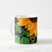 ILY ASLハンドジェスチャーろう難聴認識度 コーヒーマグカップ (正面左)