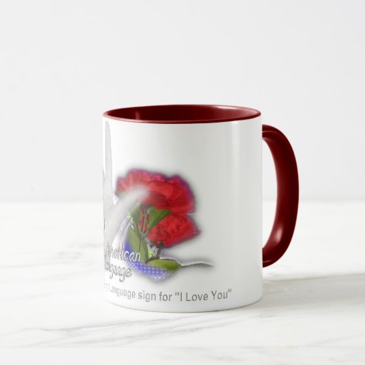 ILY ASL マグカップ (正面右)