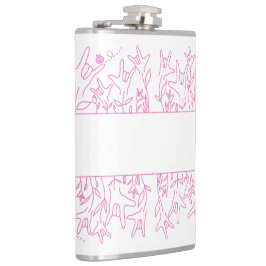 ILY Bloom - Custom Name ASL Design フラスク