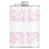 ILY Bloom - Custom Name ASL Design フラスク (正面)