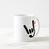 ILY in Every Sip コーヒーマグカップ (正面右)