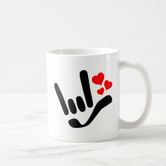 ILY in Every Sip コーヒーマグカップ (右)