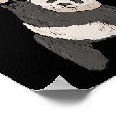 ILY Panda ASLハンドジェスチャーろう難聴を認識 ポスター (角)