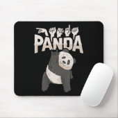 ILY Panda ASLハンドジェスチャーろう難聴を認識 マウスパッド (マウス)