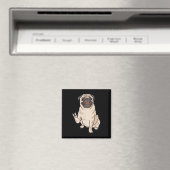 ILY PUG犬ASL手ジェスチャーろう聴覚喪失阿波 マグネット (インサイチュ (食洗機))