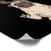 Ily Pug Asl Hand Gesture Deaf Hearing Loss Awarene ポスター (角)