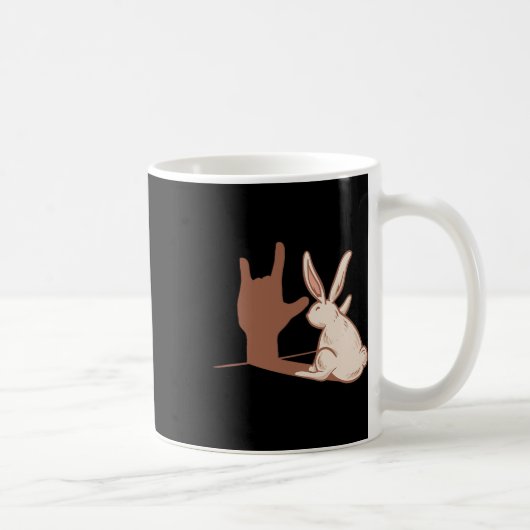 Ily Rabbit 手話ジェスチャー 聴覚障害 難聴 啓発 コーヒーマグカップ (右)