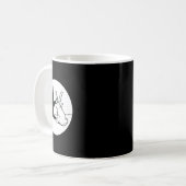 ILY Rabbit ASLハンドジェスチャーろう難聴Awar コーヒーマグカップ (正面左)