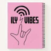 ILY Vibes - 手話デザイン ノートブック (裏面)