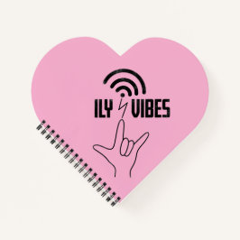 ILY Vibes - 手話デザイン ノートブック
