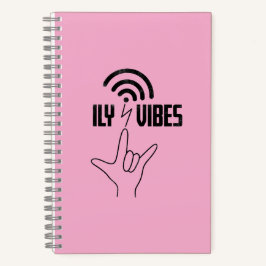 ILY Vibes - 手話デザイン ノートブック