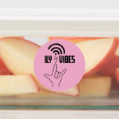 ILY Vibes - 手話デザイン ラベル (貼付)