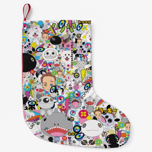 ilyaのkonyukhov (c)による日本製アニメの組合せ スモールクリスマスストッキング (正面)