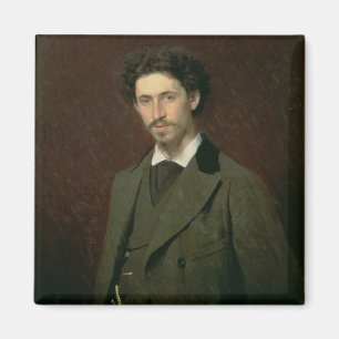 Ilya Efimovich Repin 1876年のポートレート マグネット