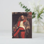 Ilya Repin – 作曲家Cesar Cuiのポートレート ポストカード (スタンド正面)