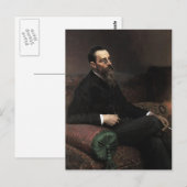 Ilya Repin – 作曲家Nikolay -Korsakovのポートレート ポストカード (正面/裏面)
