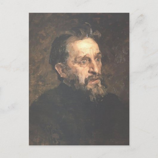 Ilya Repin – 画家のポートレートGrigory Myasoyedov ポストカード (正面)