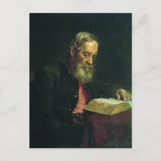 Ilya Repin - Efim Repinのポートレート ポストカード (正面)