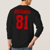 Ilya Rozanov 81 ボストンホッケーのライバル関係 Tシャツ (裏面)