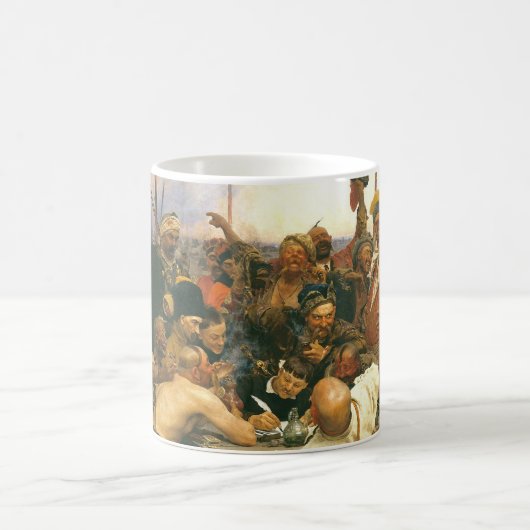 Ilya Yefimovich Repin著Zaporozhianのコサック人 コーヒーマグカップ (中央)