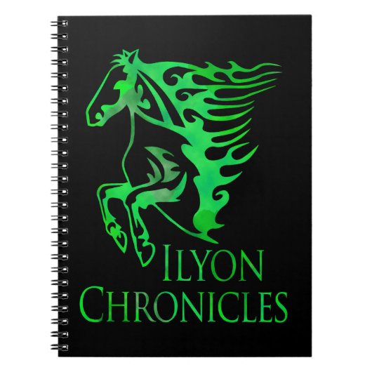 Ilyon Cronicsグリーンホース手帳（80ページ） ノートブック (正面)