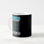 Imおもしろいの遊Sudoku Sudoku選手パズルゲーム コーヒーマグカップ (正面左)