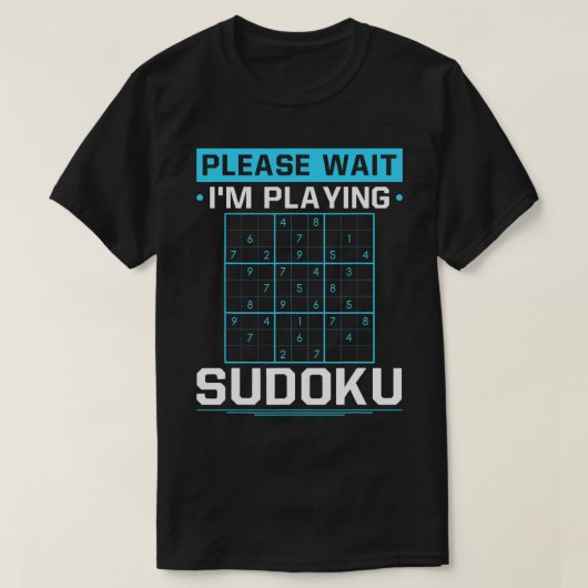 Imおもしろいの遊Sudoku Sudoku選手パズルゲーム Tシャツ (デザイン正面)