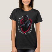Imおもしろいゲームを邪魔しないおもしろい Tシャツ (正面)