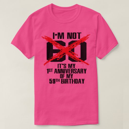 Imが60ではない Tシャツ (デザイン正面)